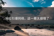 网红引爆网络，这一幕太崩塌了