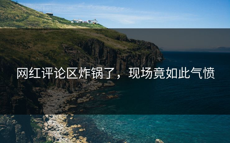 网红评论区炸锅了，现场竟如此气愤