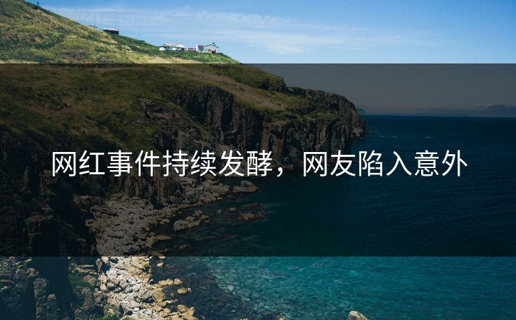 网红事件持续发酵，网友陷入意外