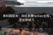 黑料网突发：网红亲曝heiliao全程，评论数破万