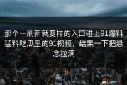 那个一刷新就变样的入口碰上91爆料猛料吃瓜里的91视频，结果一下把悬念拉满